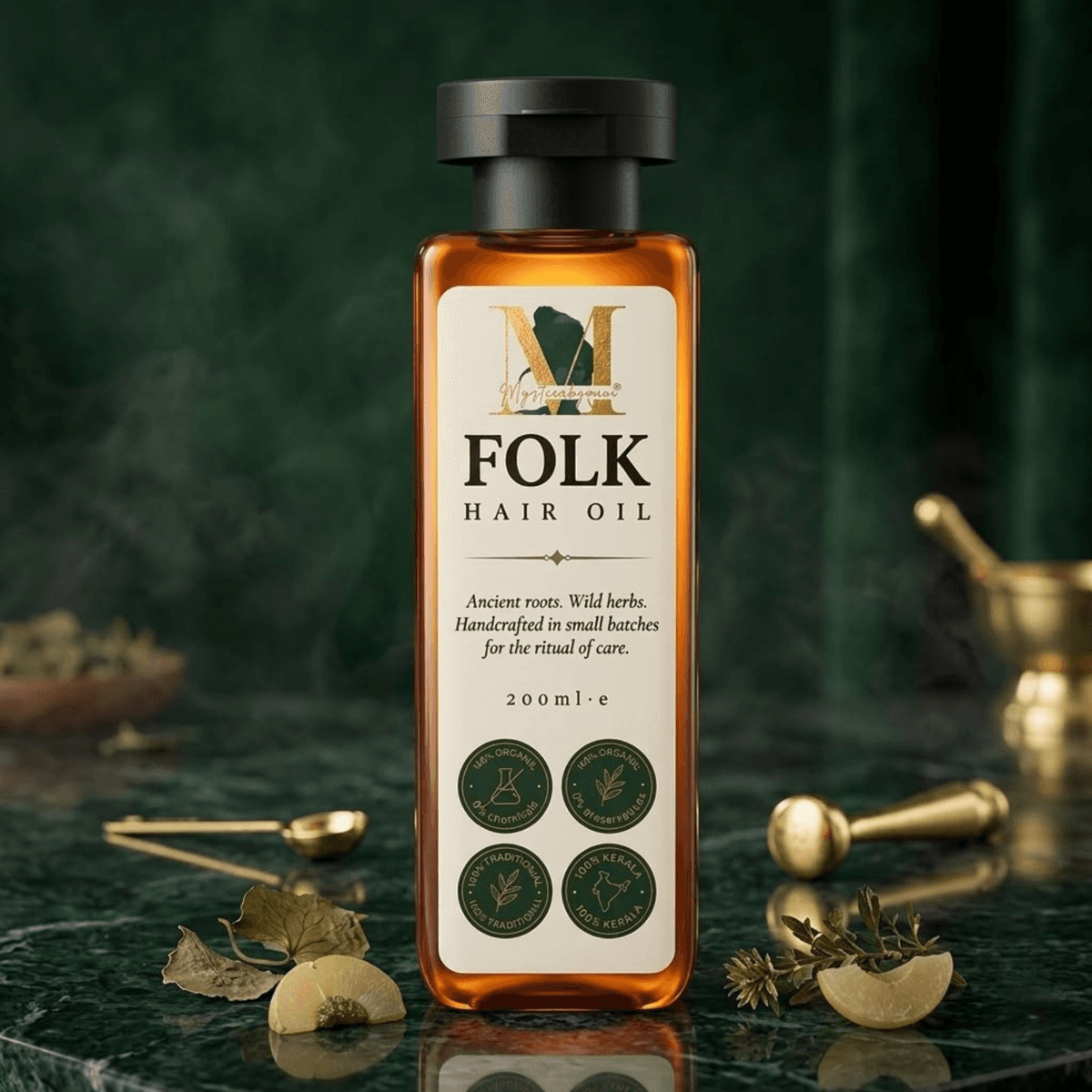FOLK Hair Oil — Ayurvedic Coconut Hair Oil 200ml